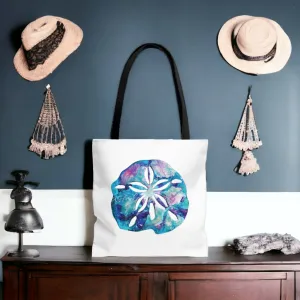 Sand Dollar Original Art Print Tote Bag with Handles (AOP) 3 Sizes