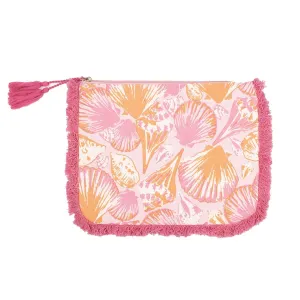 Sanibel Fringe Cosmetic in Pink