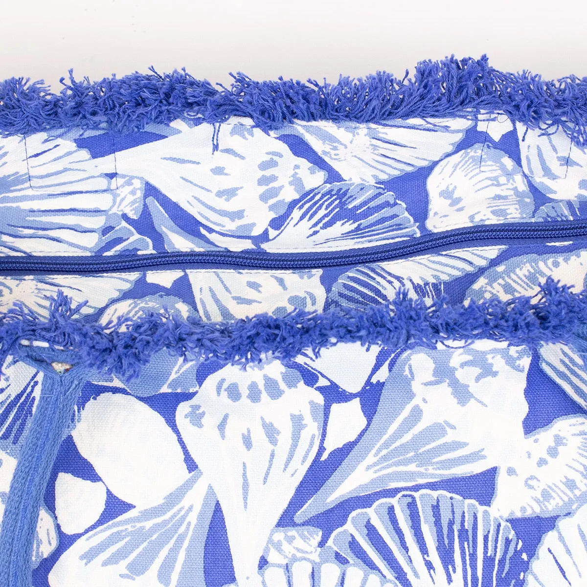 Sanibel Fringe Tote in Sapphire