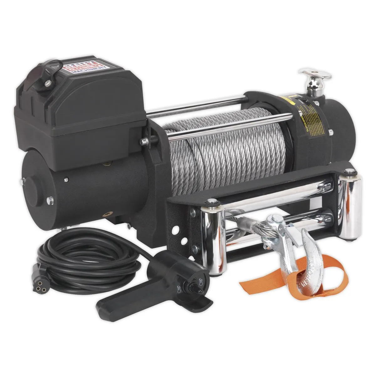 Sealey Premier Self-Recovery Winch 5450kg (12000lb) Line Pull 12V