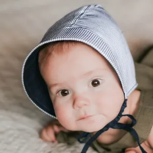 'Seeker' Reversible Sun Bonnet - Charlie/Indigo