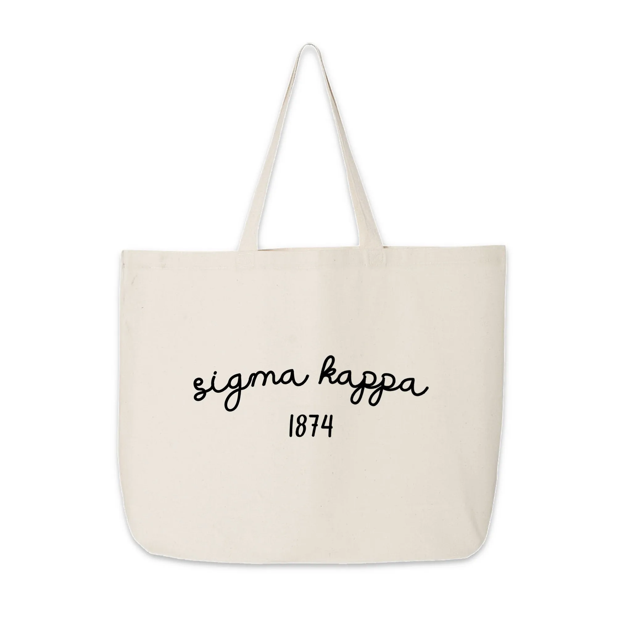Sigma Kappa Sorority Name and Founding Date Tote Bag