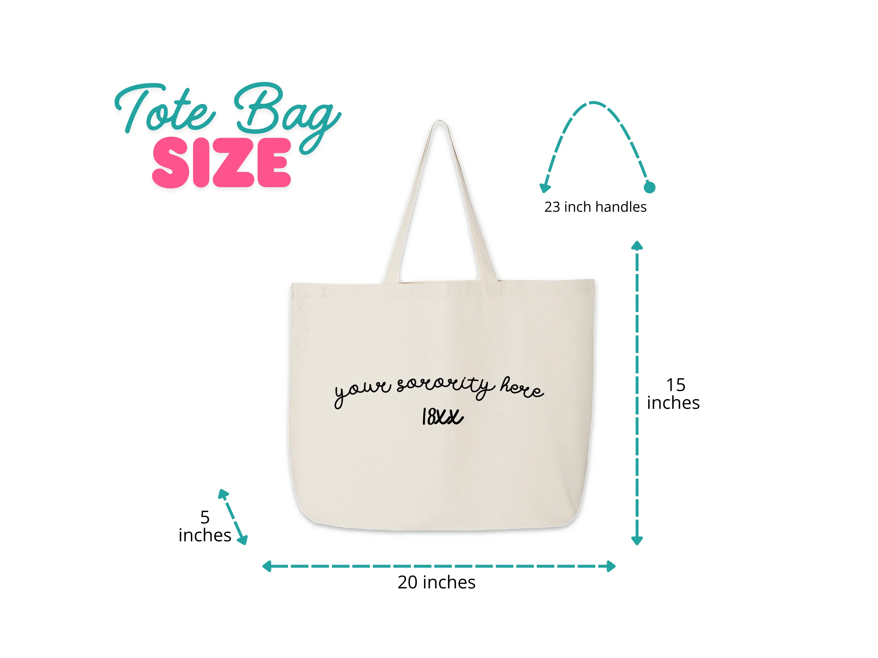 Sigma Sigma Sigma Sorority Name and Founding Date Tote Bag