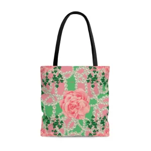 Signature 2 Pink & Green Tote Bag