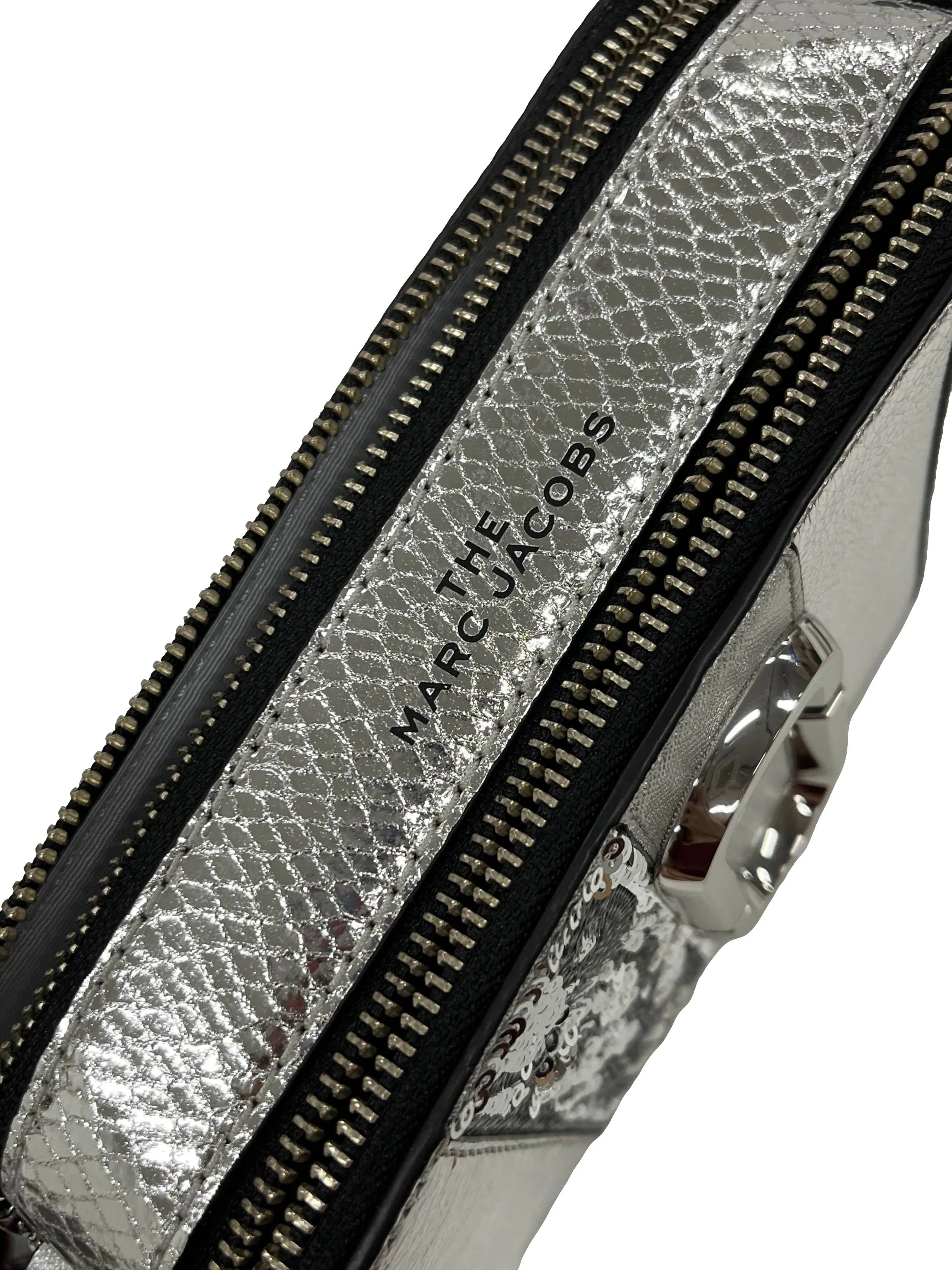 Silver Snapshot Metallic Bag