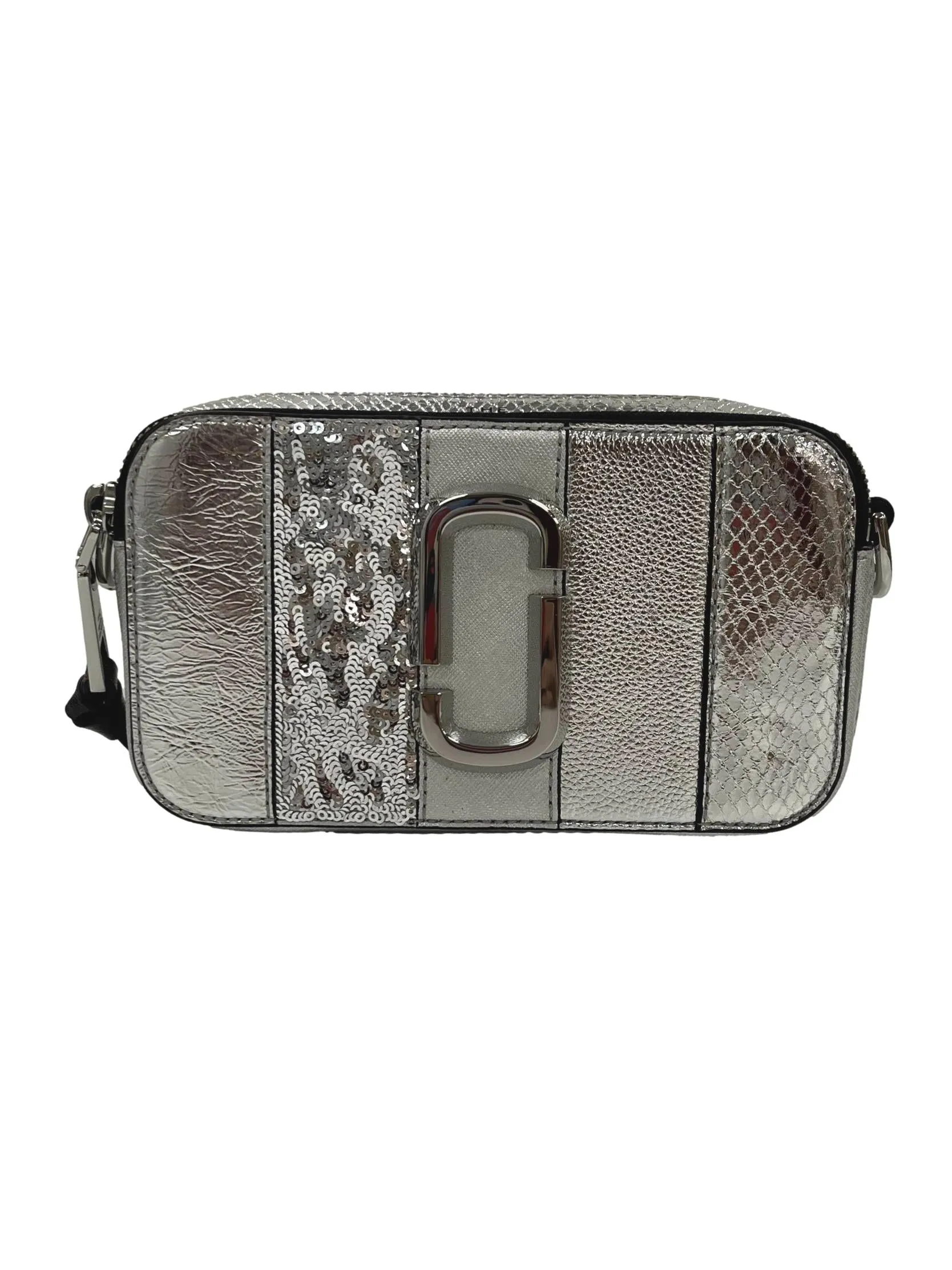 Silver Snapshot Metallic Bag