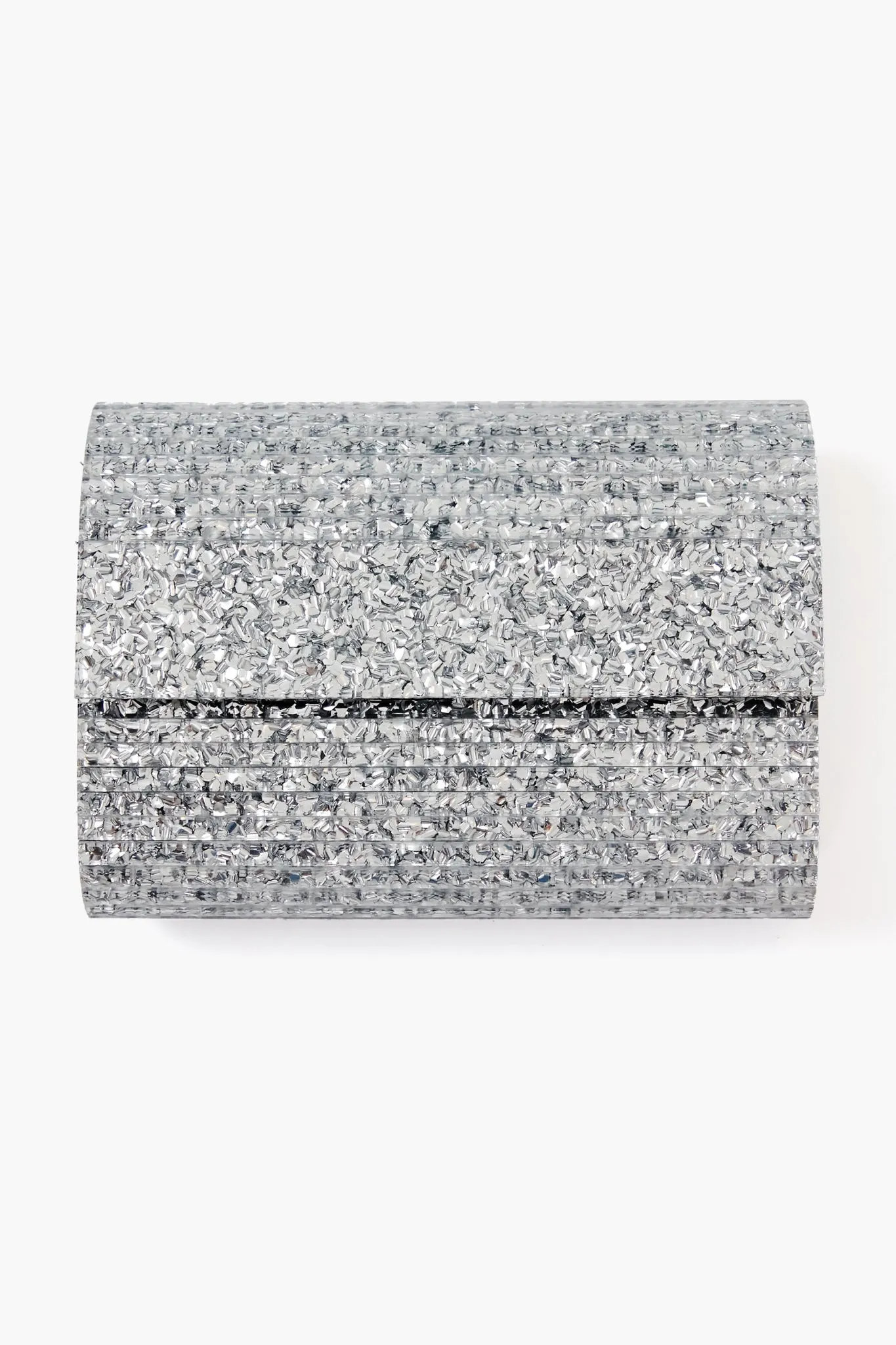 Silver Stacer Acrylic Clutch
