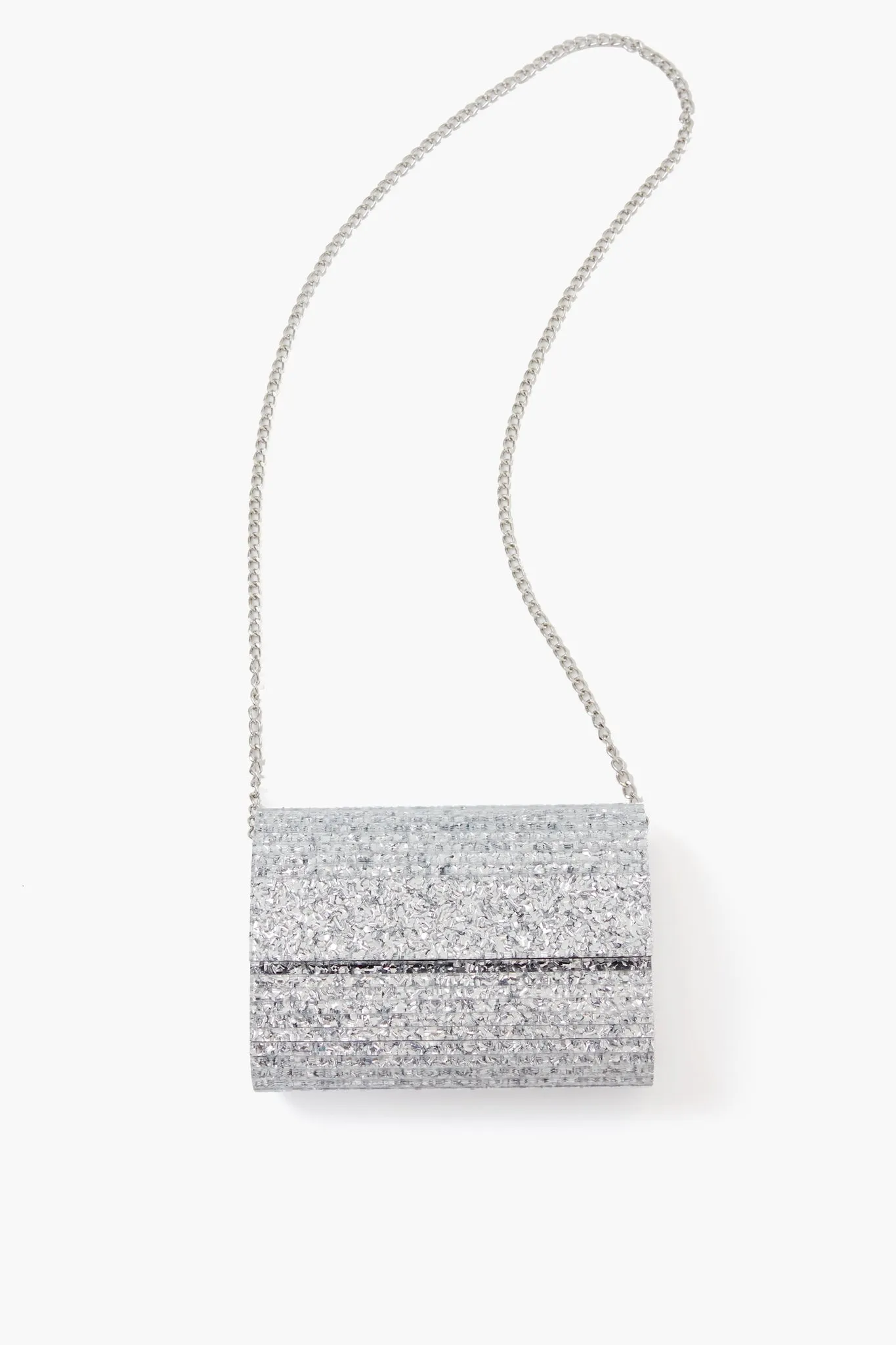 Silver Stacer Acrylic Clutch