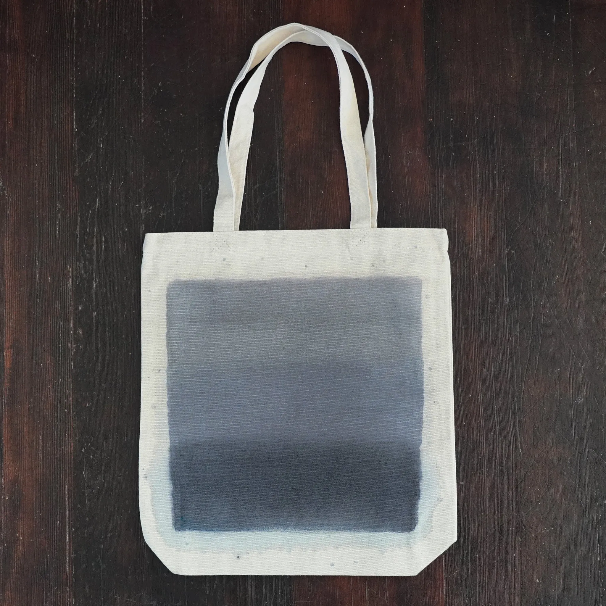 'Slate Gradient' Hand-Painted Tote Bag