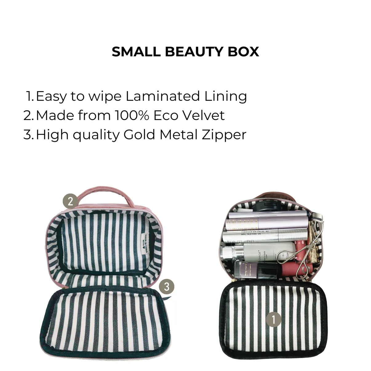 Small Beauty Box - Pink Velvet
