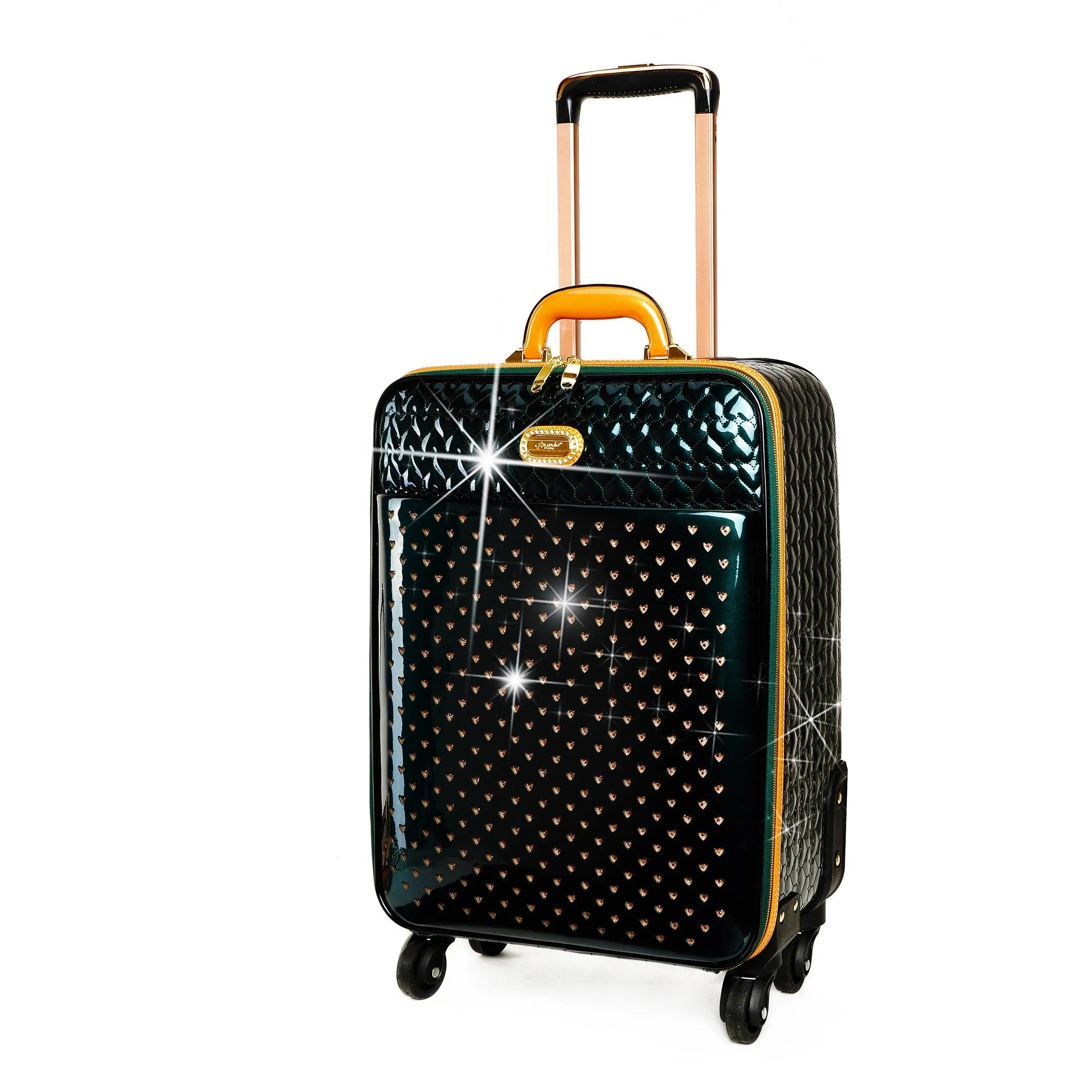 Starz Art Retro 3PC Set | Luxury Women Overnight Bag Set with Spinning Wheels [RZL RZO-3pcs/Set]