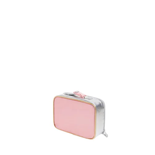 State Bags Rodgers Lunch Box - Pink & Silver Metallic