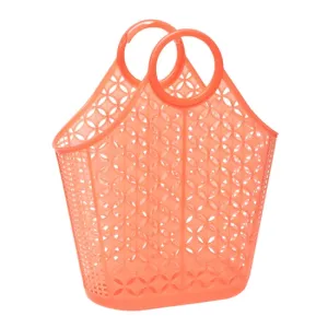 Sun Jellies Atomic Tote Jelly Bag Large Neon Orange