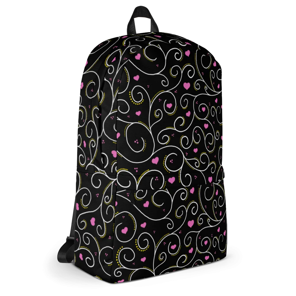 Swirls and Hearts Backpack