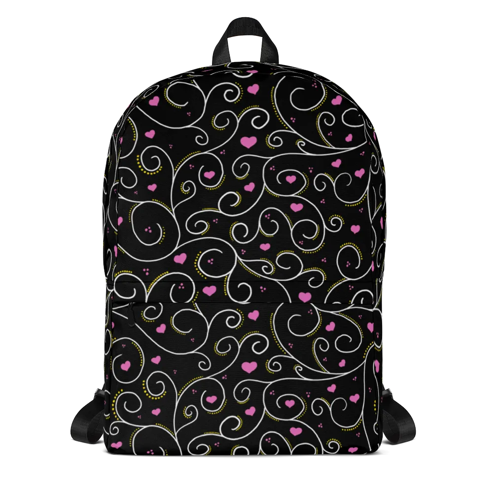 Swirls and Hearts Backpack
