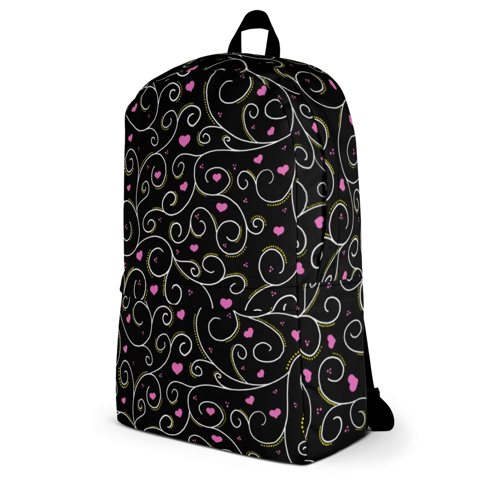 Swirls and Hearts Backpack