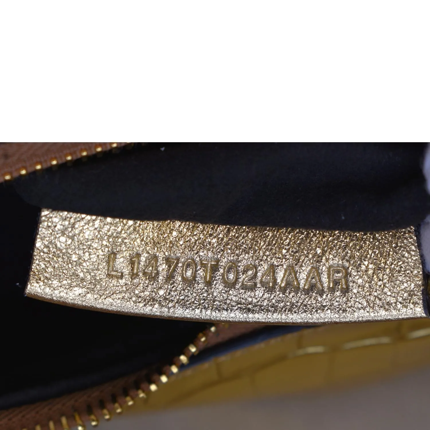 TOM FORD Bianca Mini Metallic Stamped Crocodile Leather Shoulder Bag Gold