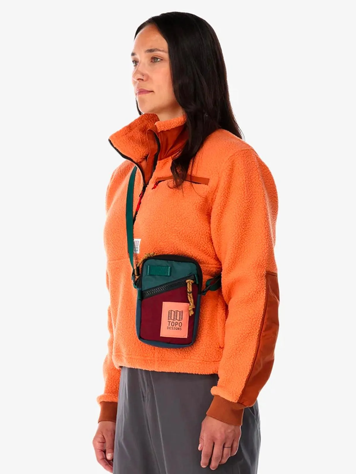 Topo Designs Mini Shoulder Bag Bone White Coral