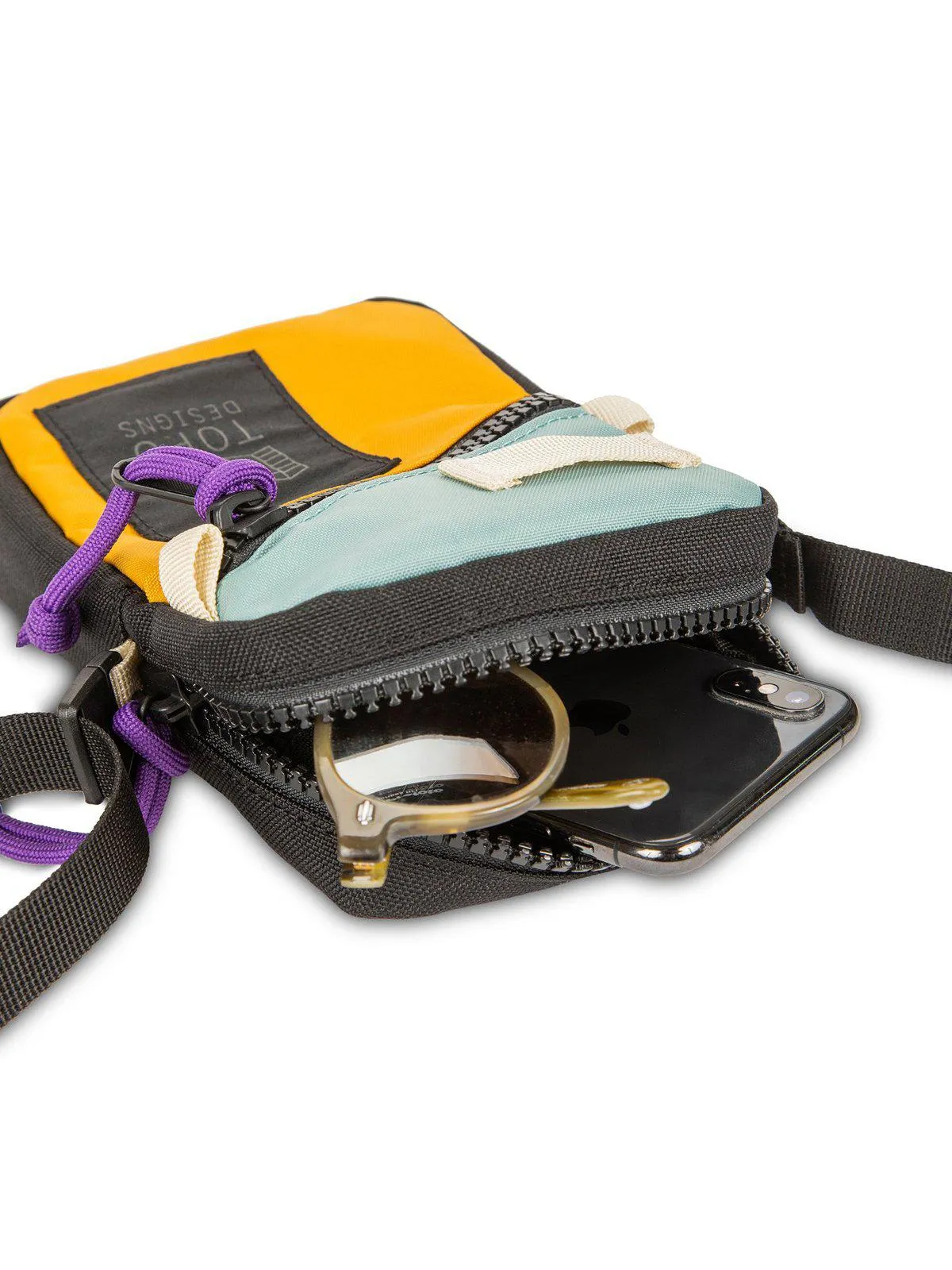 Topo Designs Mini Shoulder Bag Bone White Coral