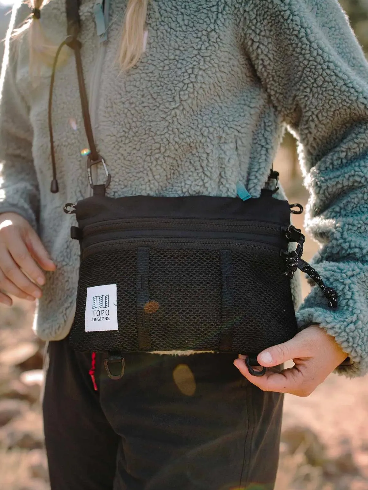 Topo Designs Mountain Accessory Shoulder Bag Black