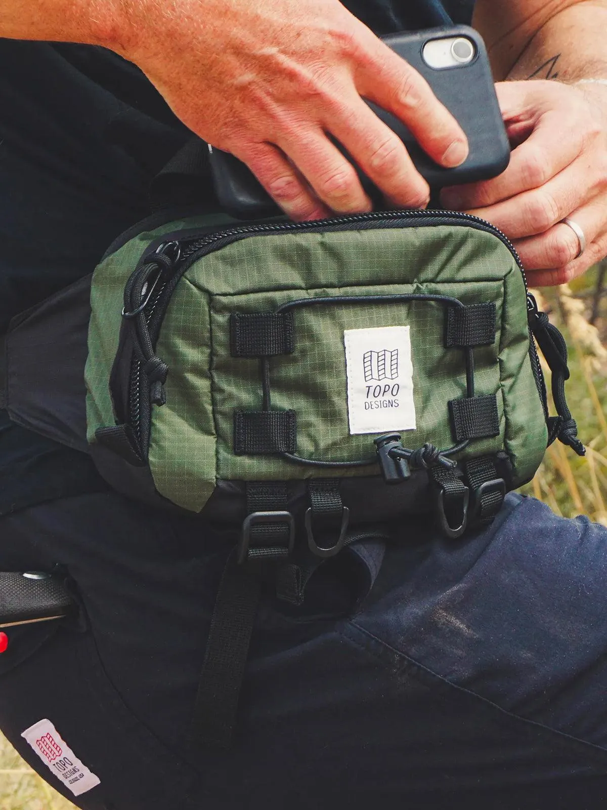 Topo Designs Mountain Hip Pack Black Blue
