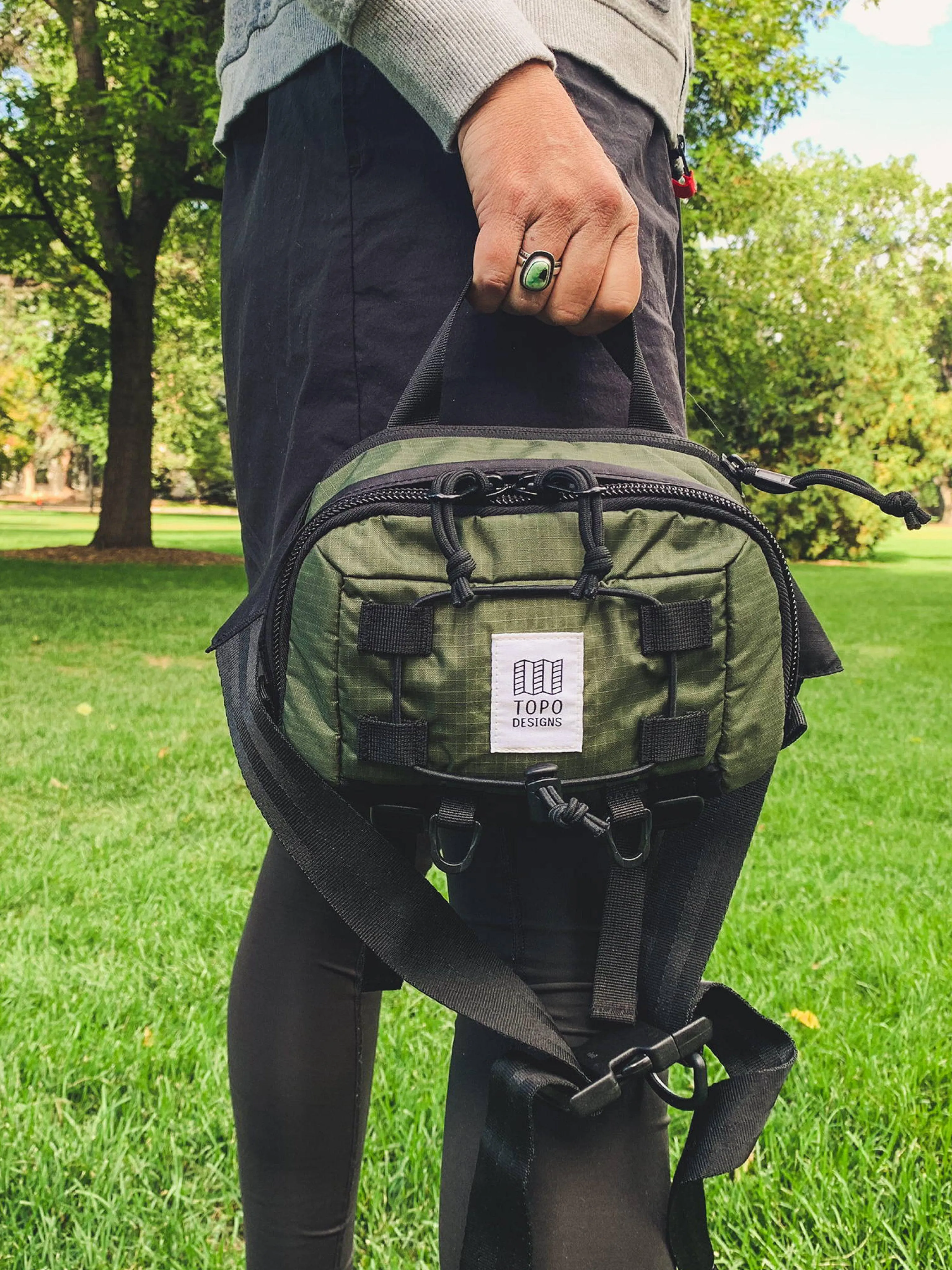 Topo Designs Mountain Hip Pack Black Blue