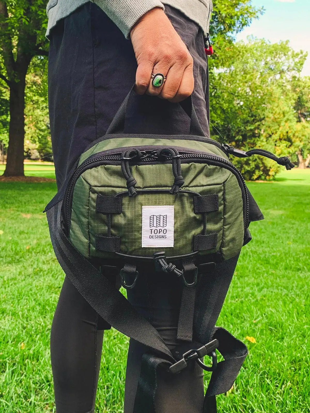 Topo Designs Mountain Hip Pack Black Blue