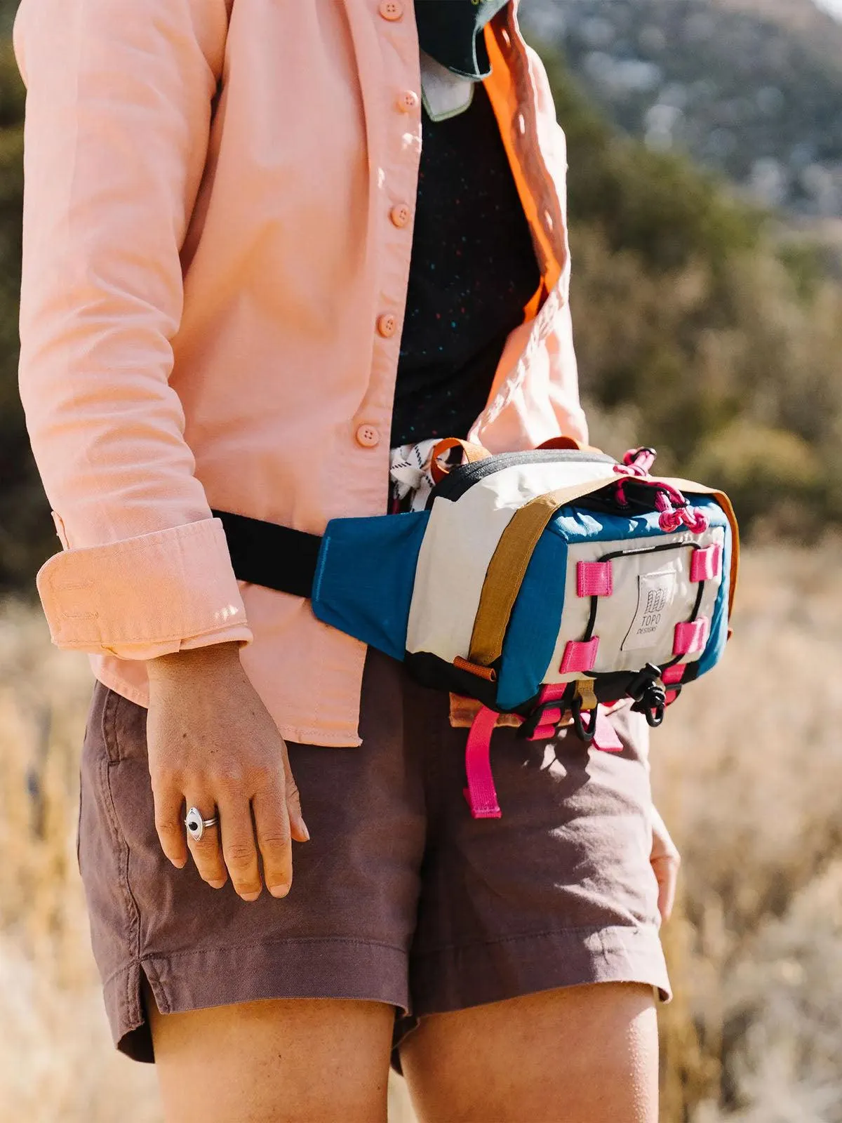 Topo Designs Mountain Hip Pack Black Blue