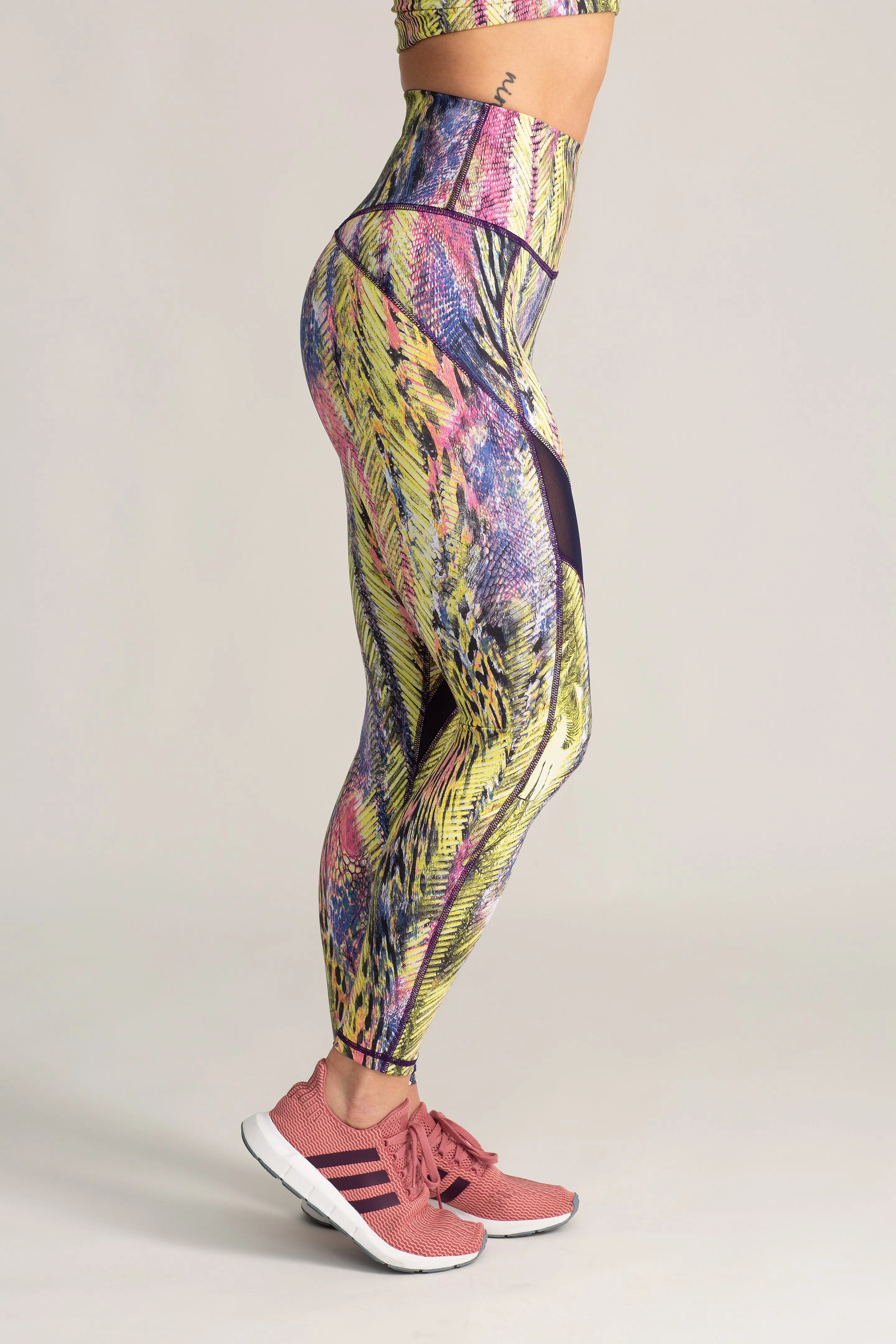 Tropic Sage Leggings High-Waisted