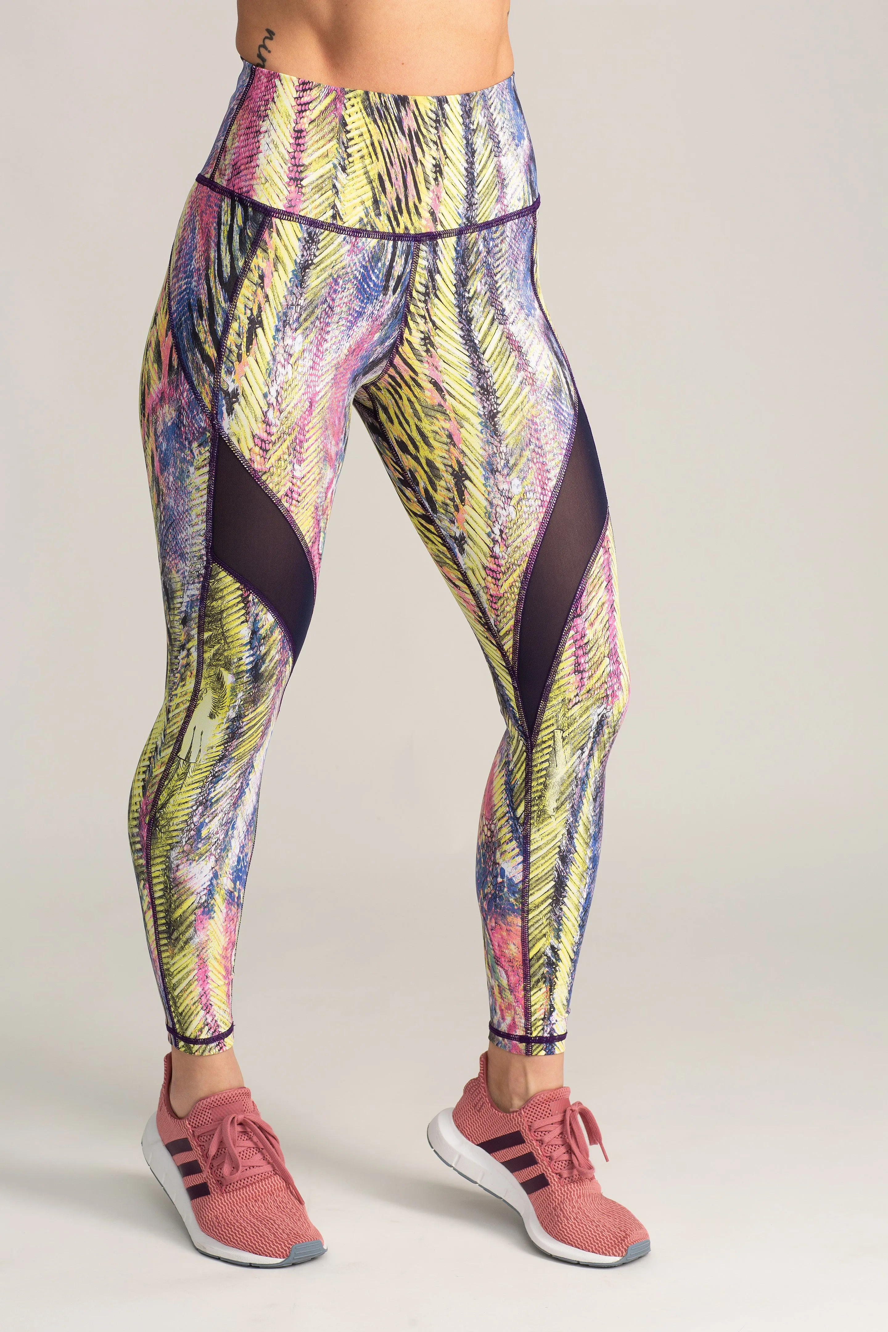 Tropic Sage Leggings High-Waisted