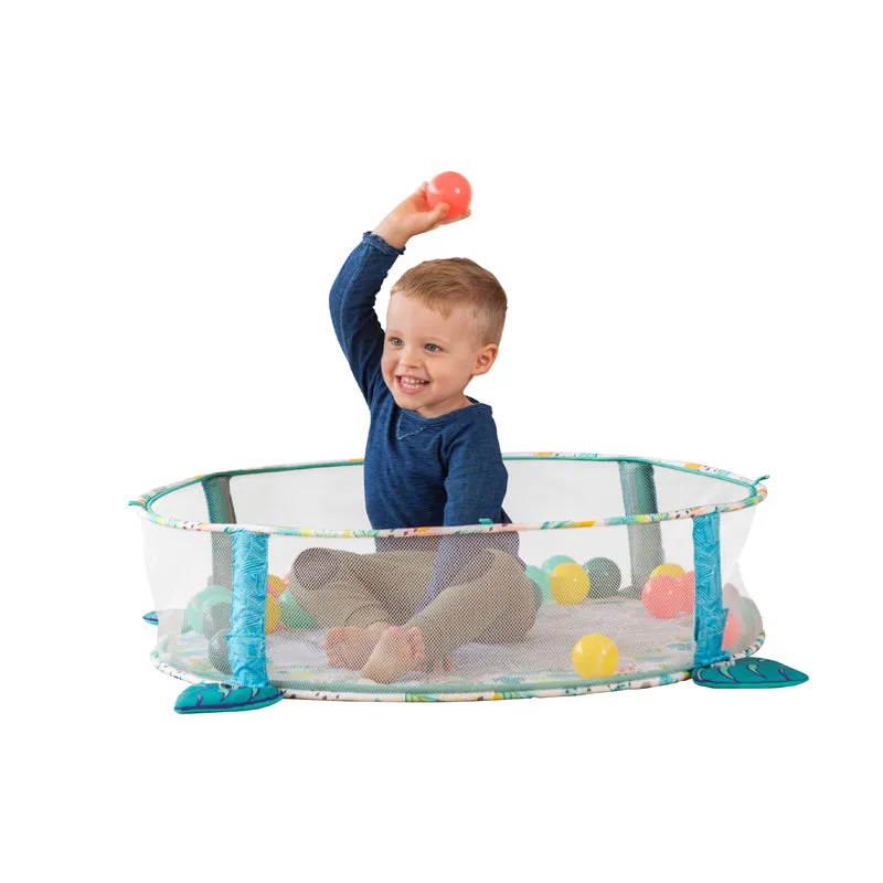 Tropical Treetops | 3-in-1 Jumbo Activity Gym & Ball Pit | Baby Activity Gym | Baby Play Mat | Baby Gym