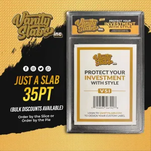 Vanity Slabs Holder 35pt Thickness for Standard Size Trading Cards Plastic Case