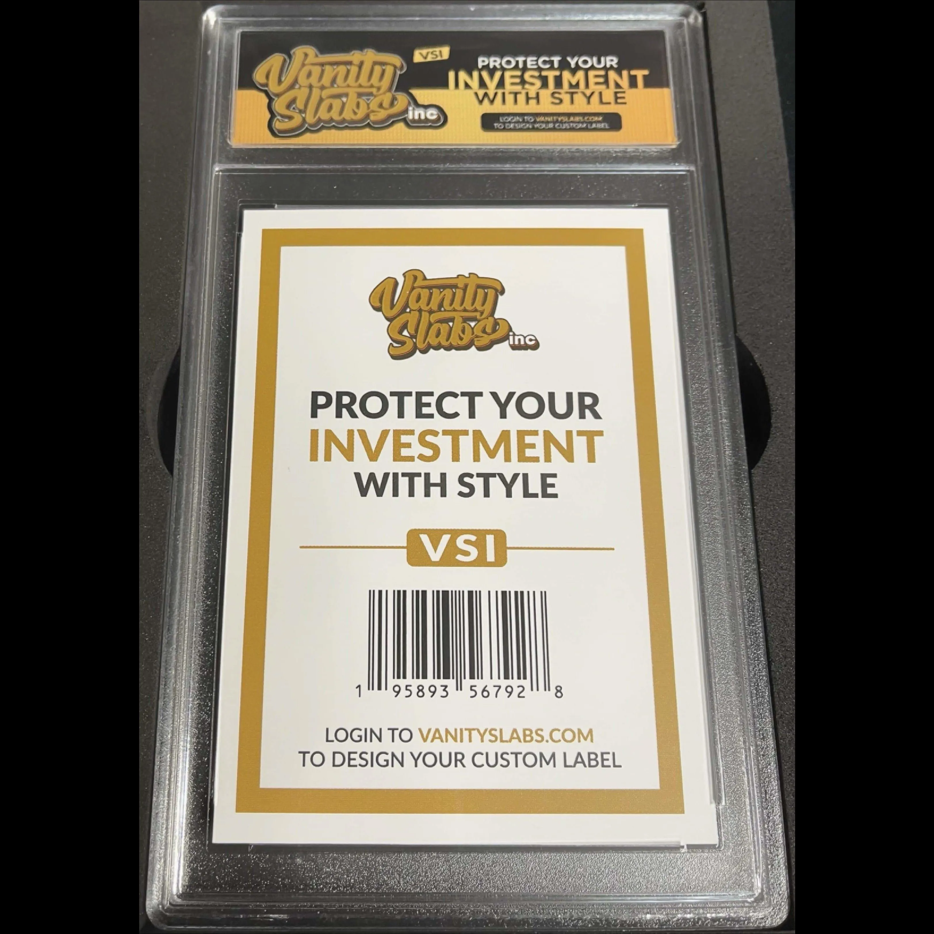 Vanity Slabs Holder 35pt Thickness for Standard Size Trading Cards Plastic Case