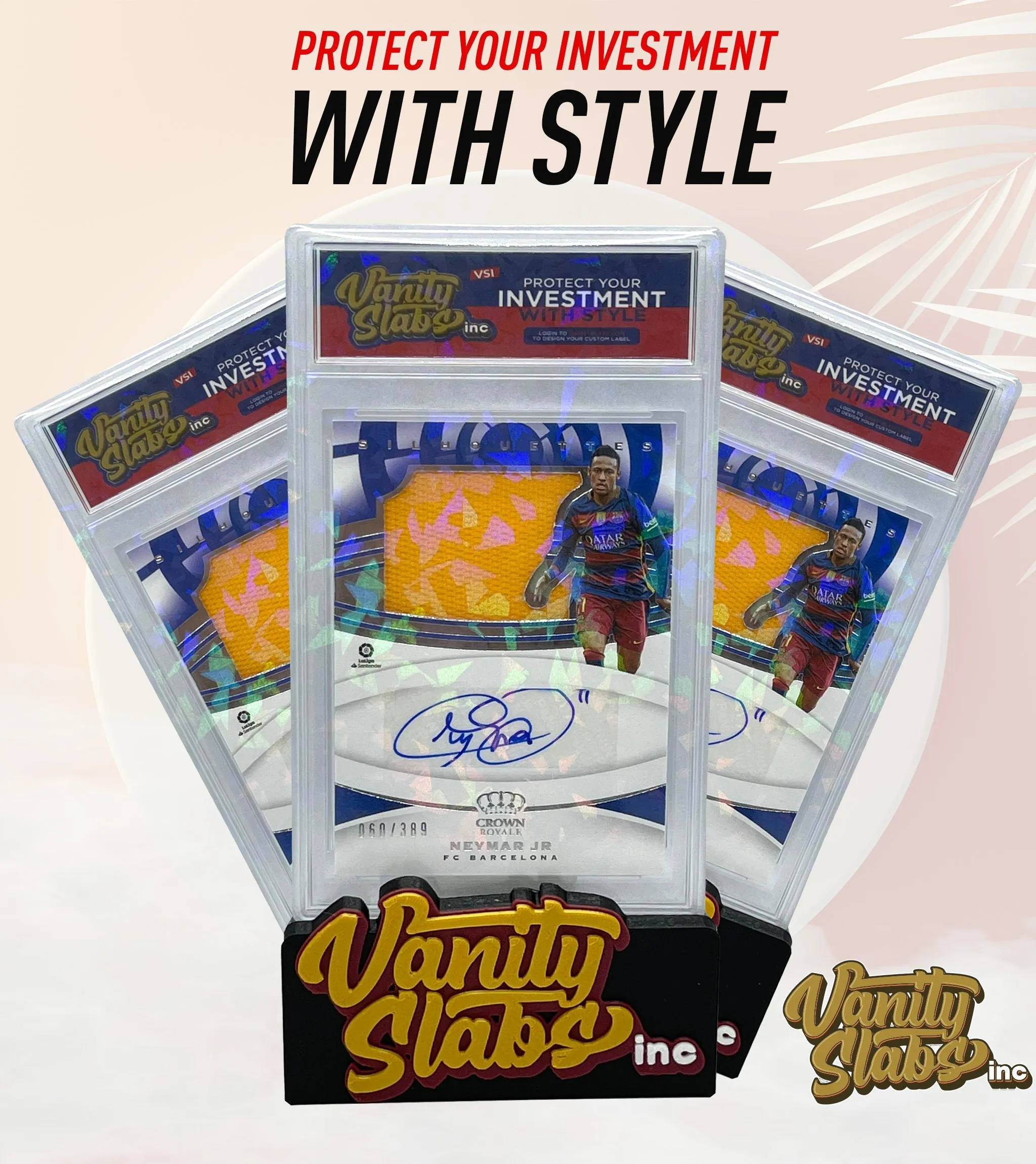 Vanity Slabs Holder for Baseball Football Basketball and Non Sports