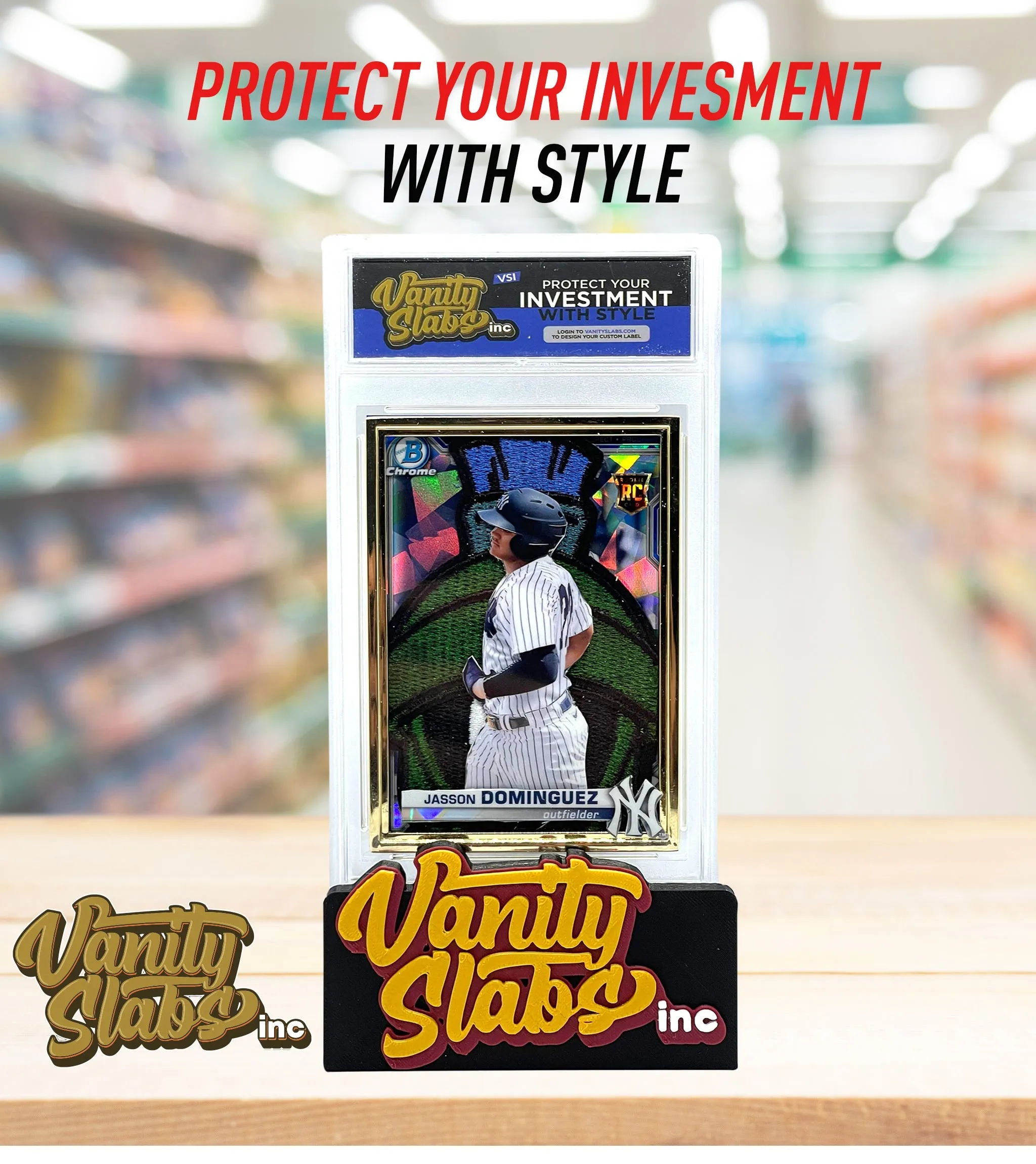 Vanity Slabs Holder for Baseball Football Basketball and Non Sports