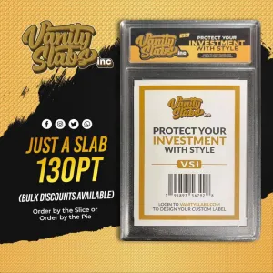 Vanity Slabs Holder for RPA Cards 130pt Thickness Empty Slab for Thick Trading Cards