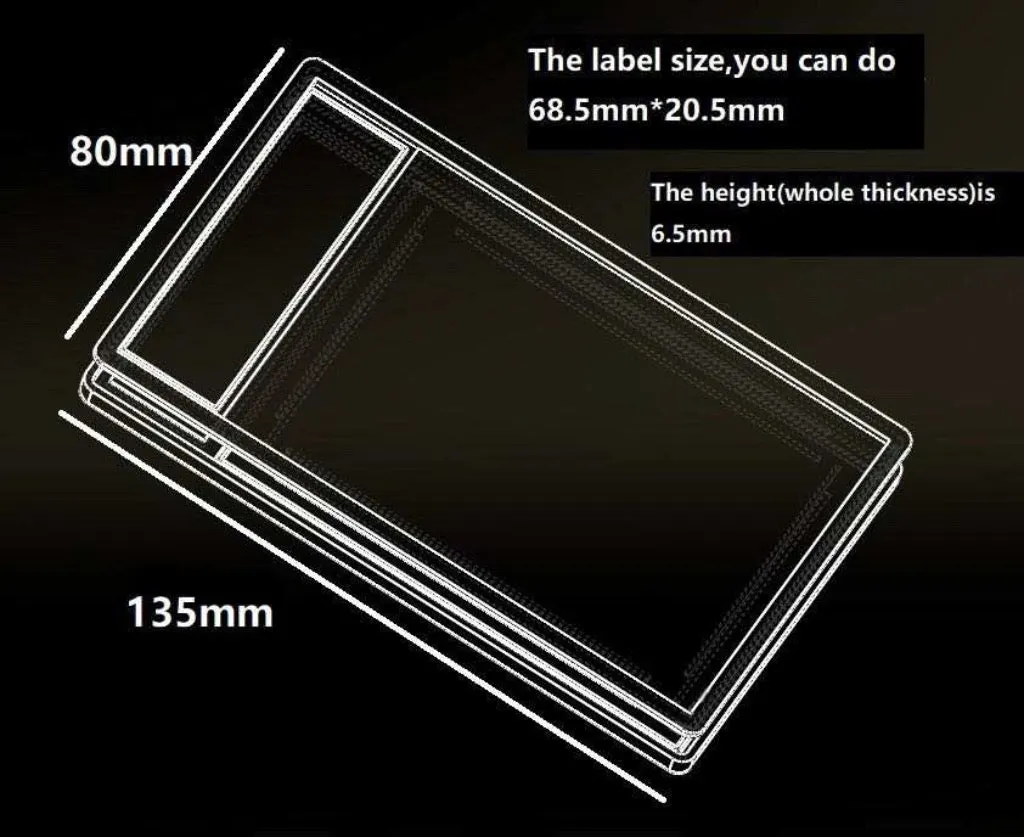 Vanity Slabs Holder for RPA Cards 130pt Thickness Empty Slab for Thick Trading Cards
