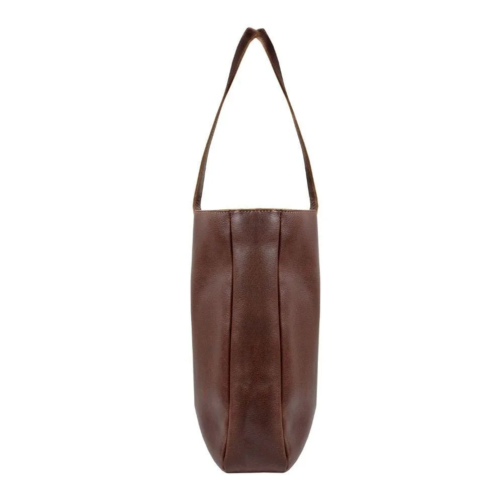 Violet Leather Tote