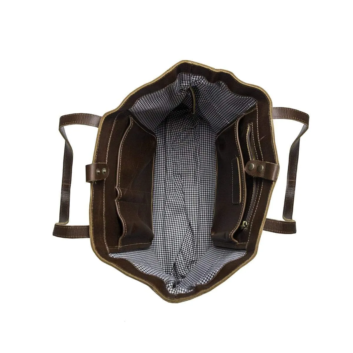 Violet Leather Tote