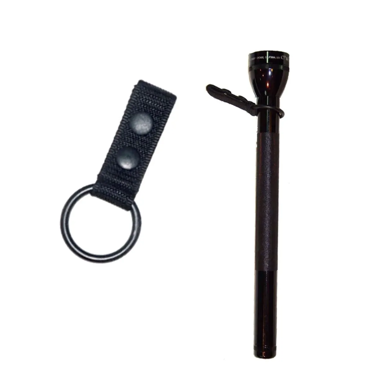 VTS Tactical Duty Gear Baton Flashlight Ring