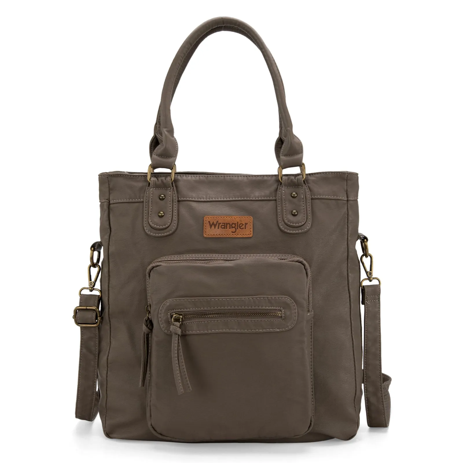 WG165-1110 Wrangler Slouchy Tote/Crossbody - Khaki