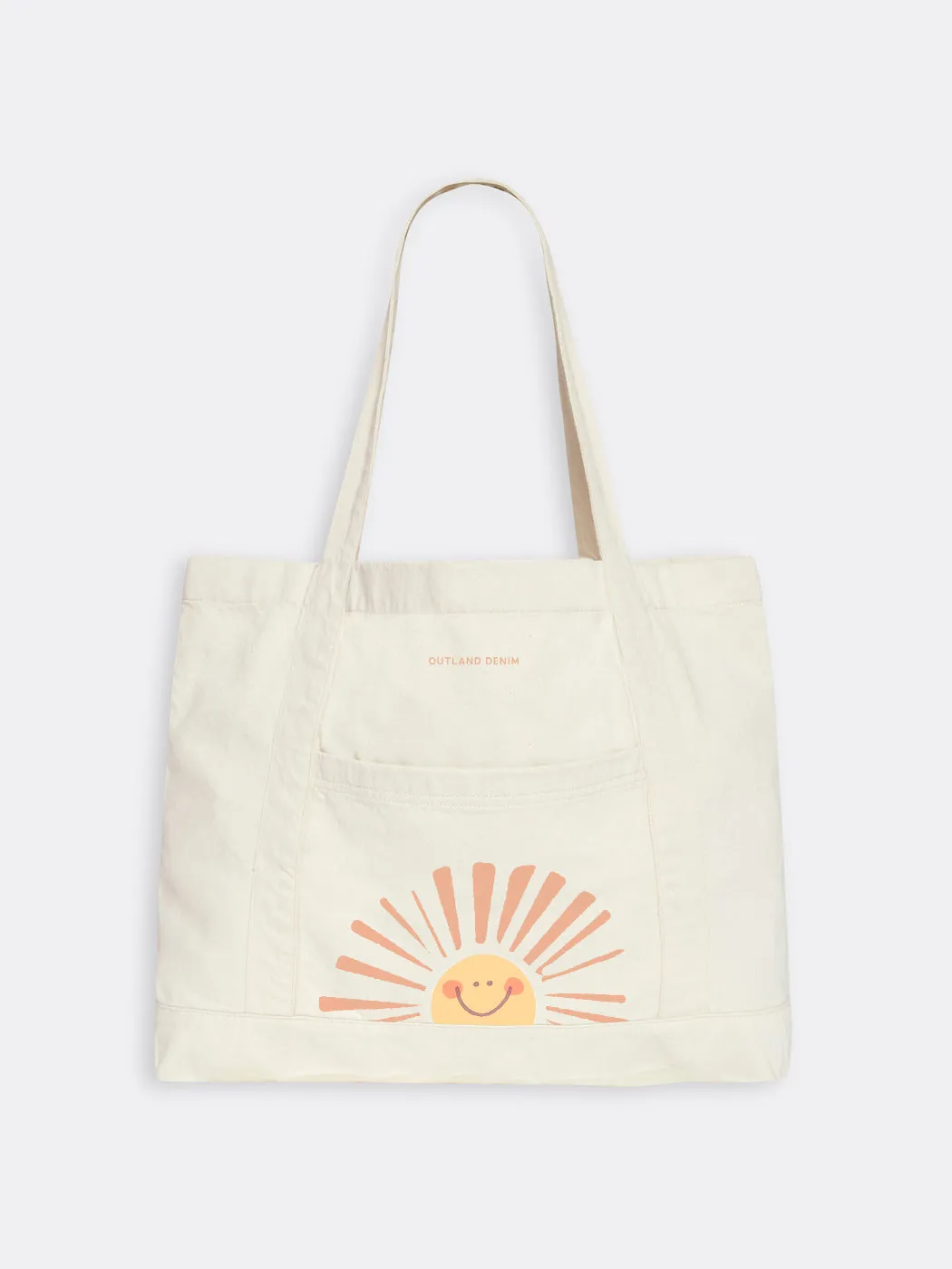 Wide Tote Bag Ecru