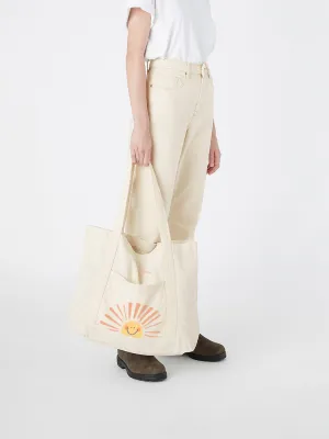 Wide Tote Bag Ecru
