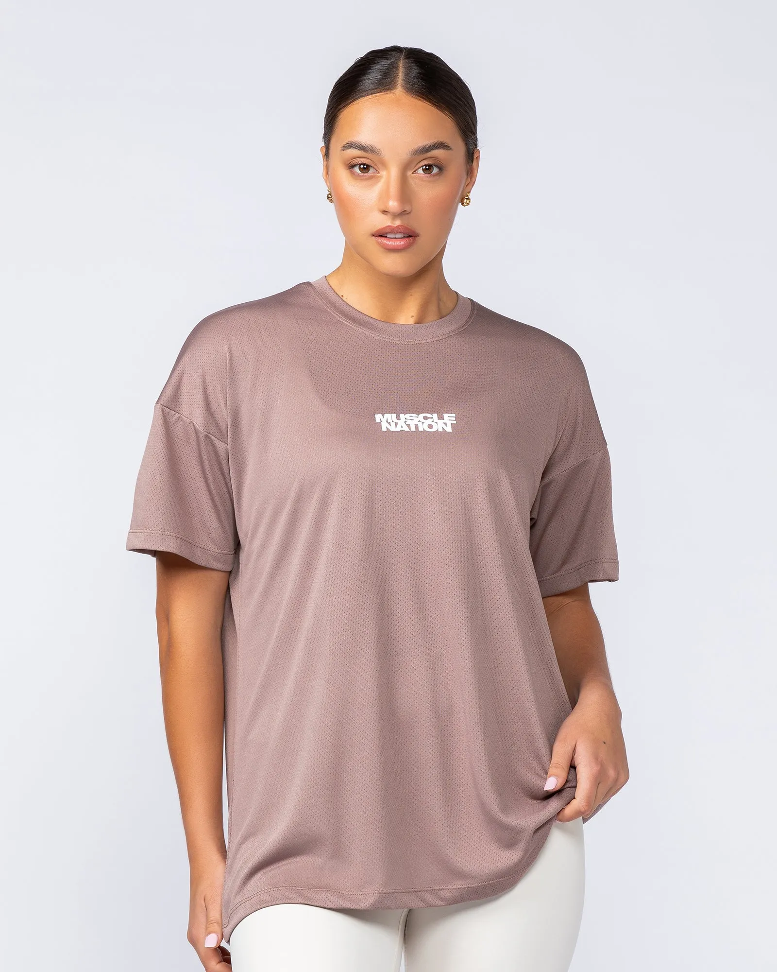 Womens Relaxed Training Tee - Cinnamon