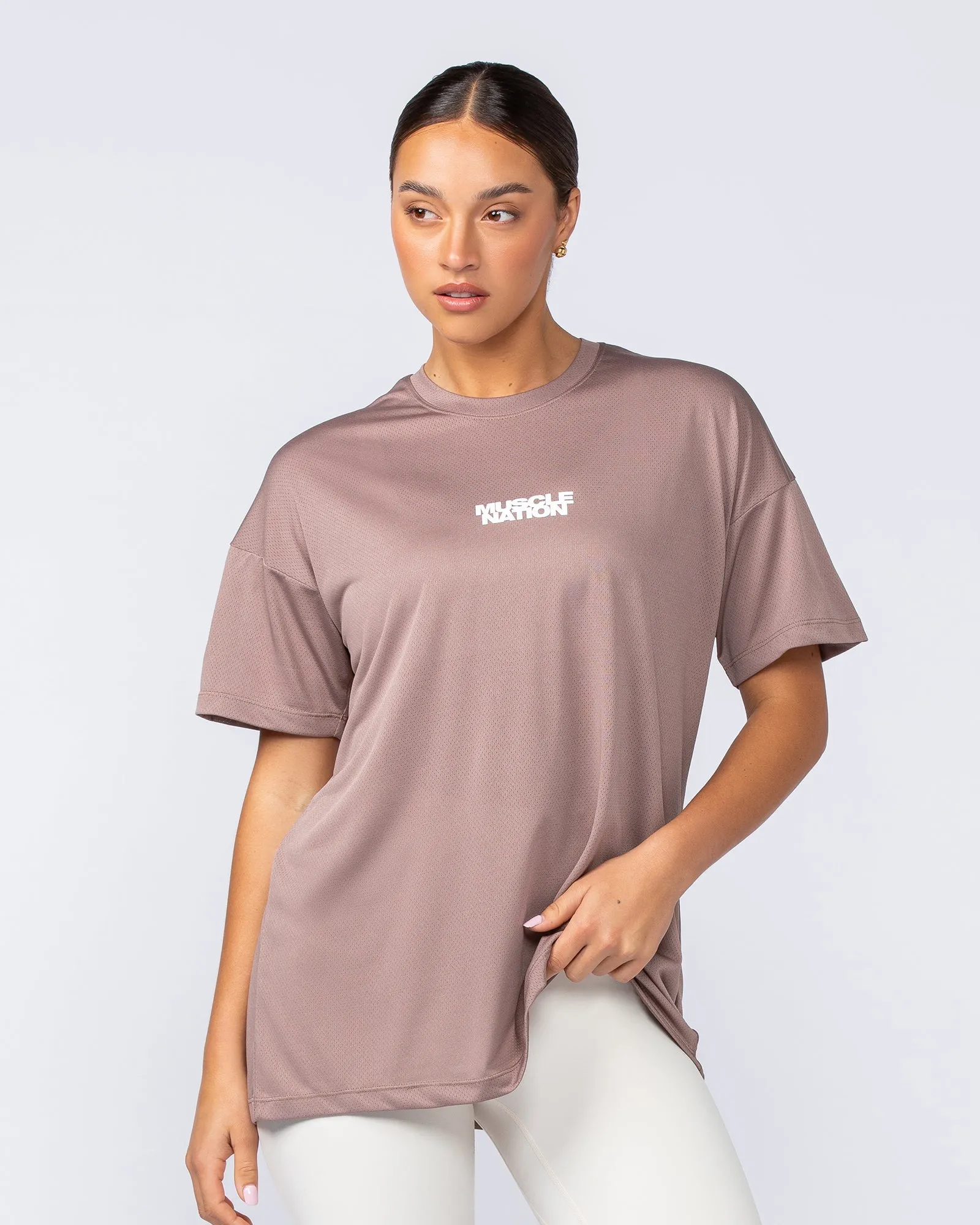 Womens Relaxed Training Tee - Cinnamon