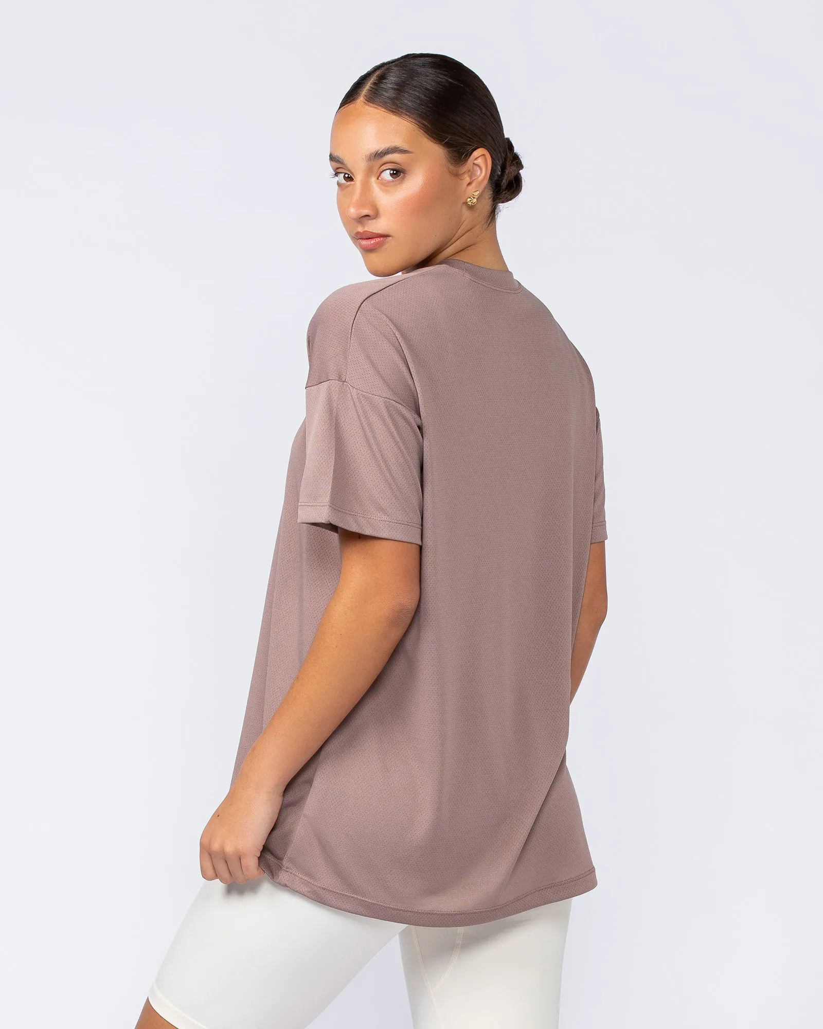 Womens Relaxed Training Tee - Cinnamon