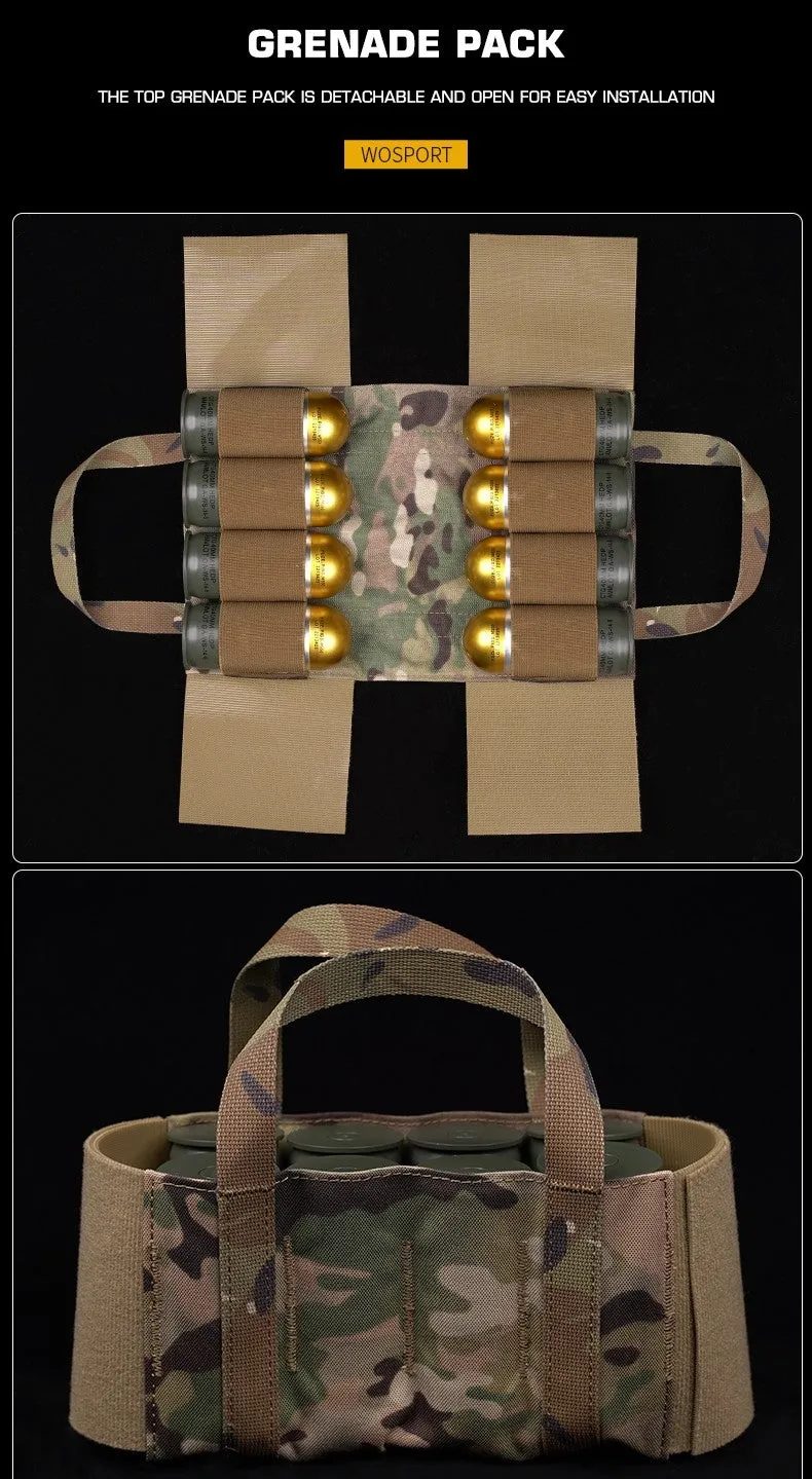 WST Scarab Tactical Molle Backplate - Coyote