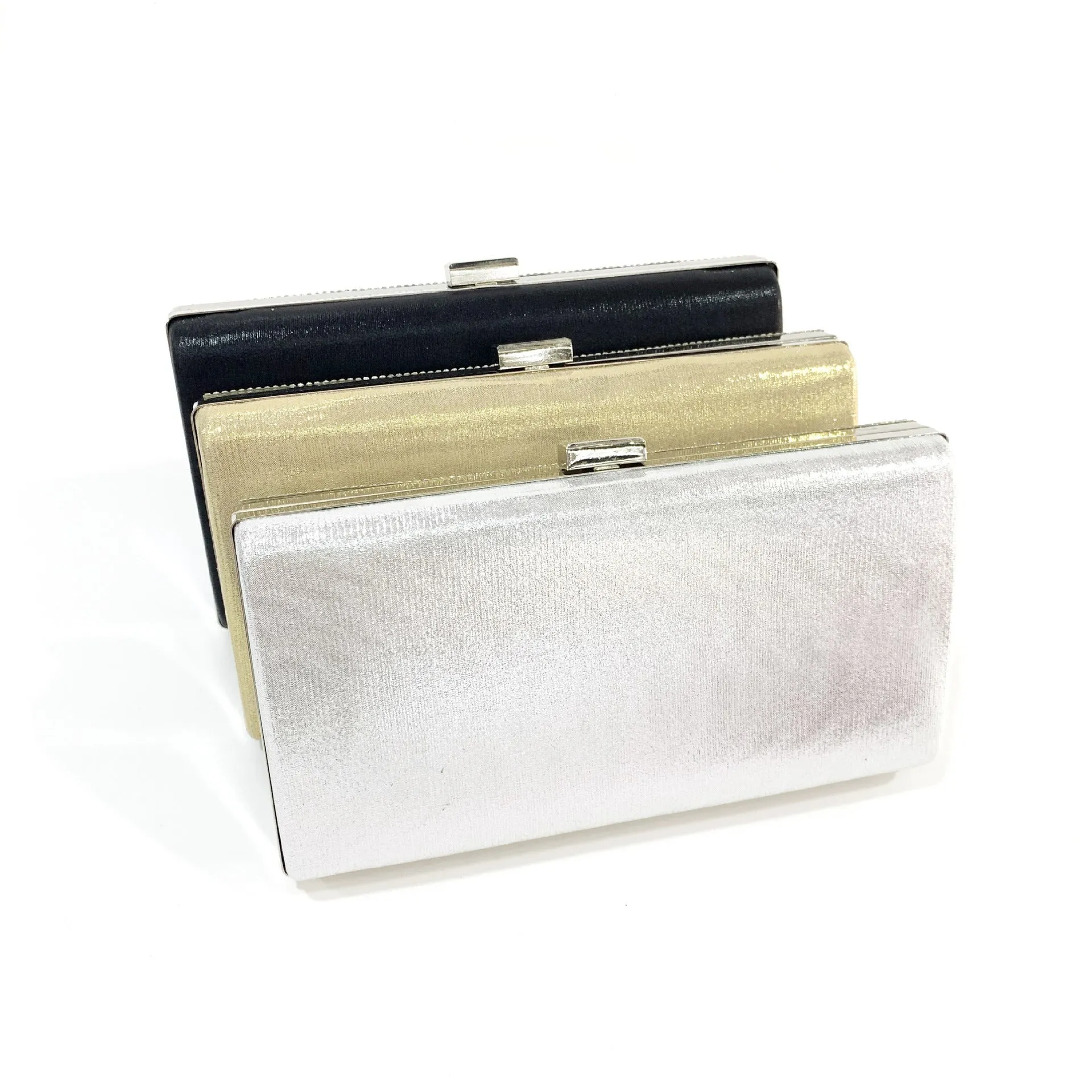 X-Striped Rhinestone Hand-held Evening Clutch Bag