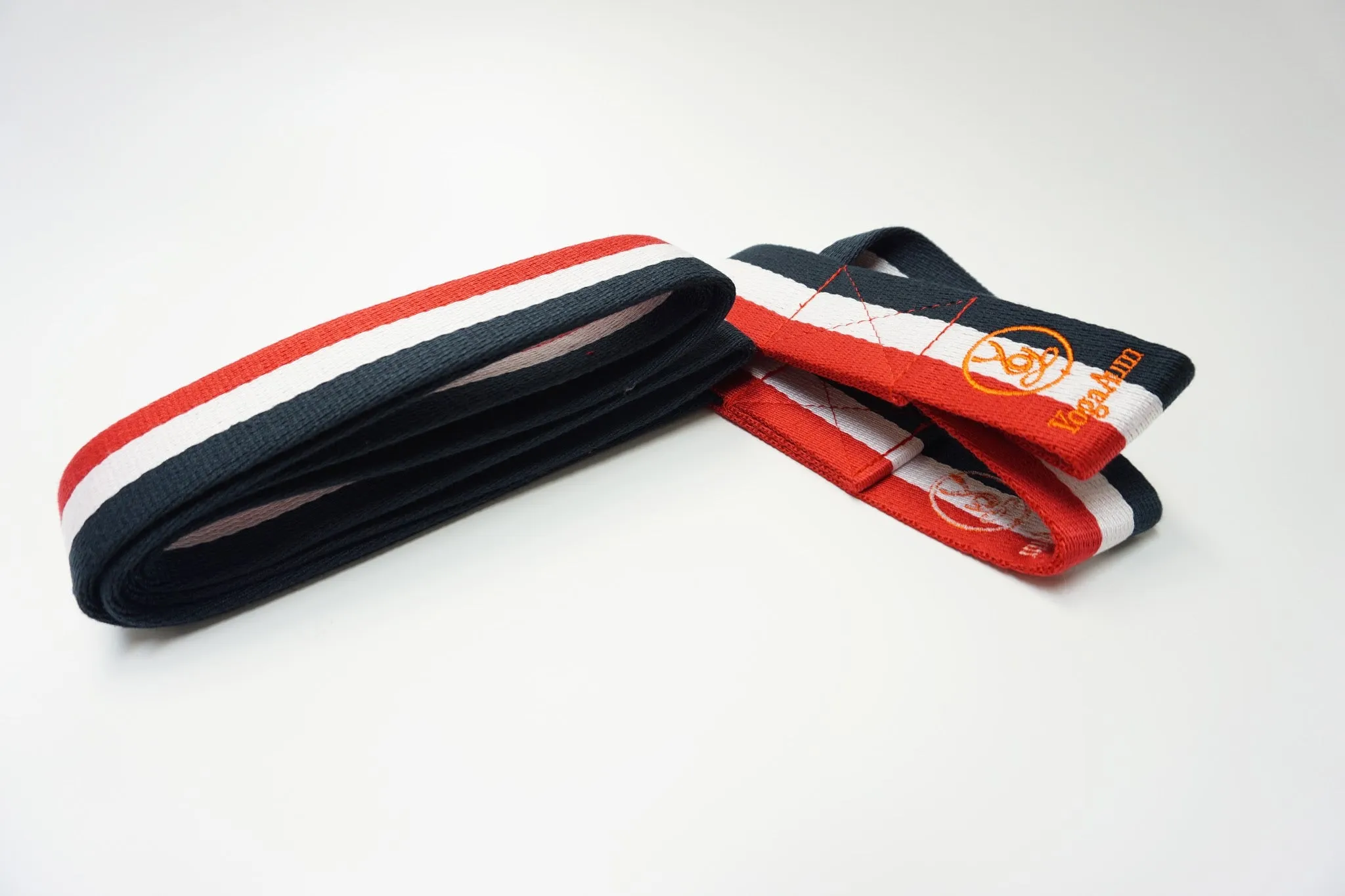 YogaAum Aum Mat Sling - Red/White/Dark Blue