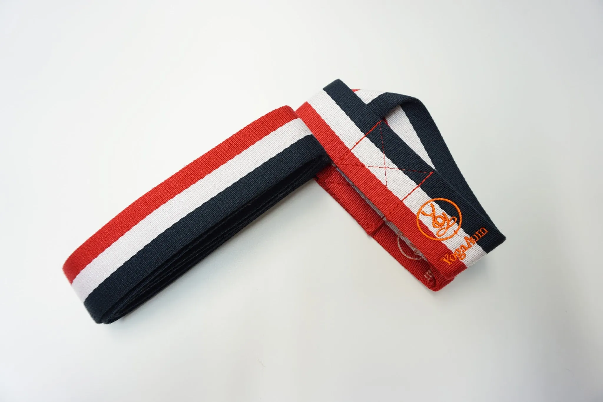 YogaAum Aum Mat Sling - Red/White/Dark Blue